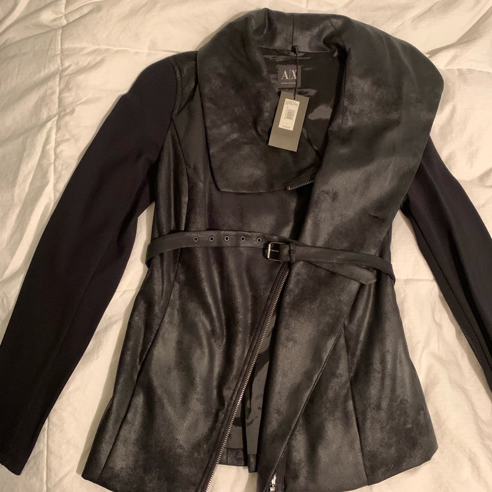 Armani Exchange- Soft Thin Black Coat (Small)
